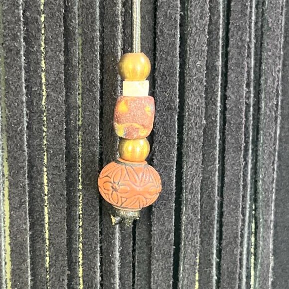 Vintage 1990s S.Hyde For Signature Rugs Of Dallas Wearable Art Suede Leather - Picture 12 of 16